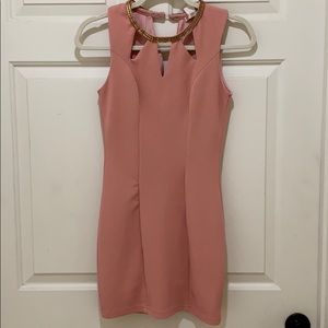 Stunning peach soft pink dress